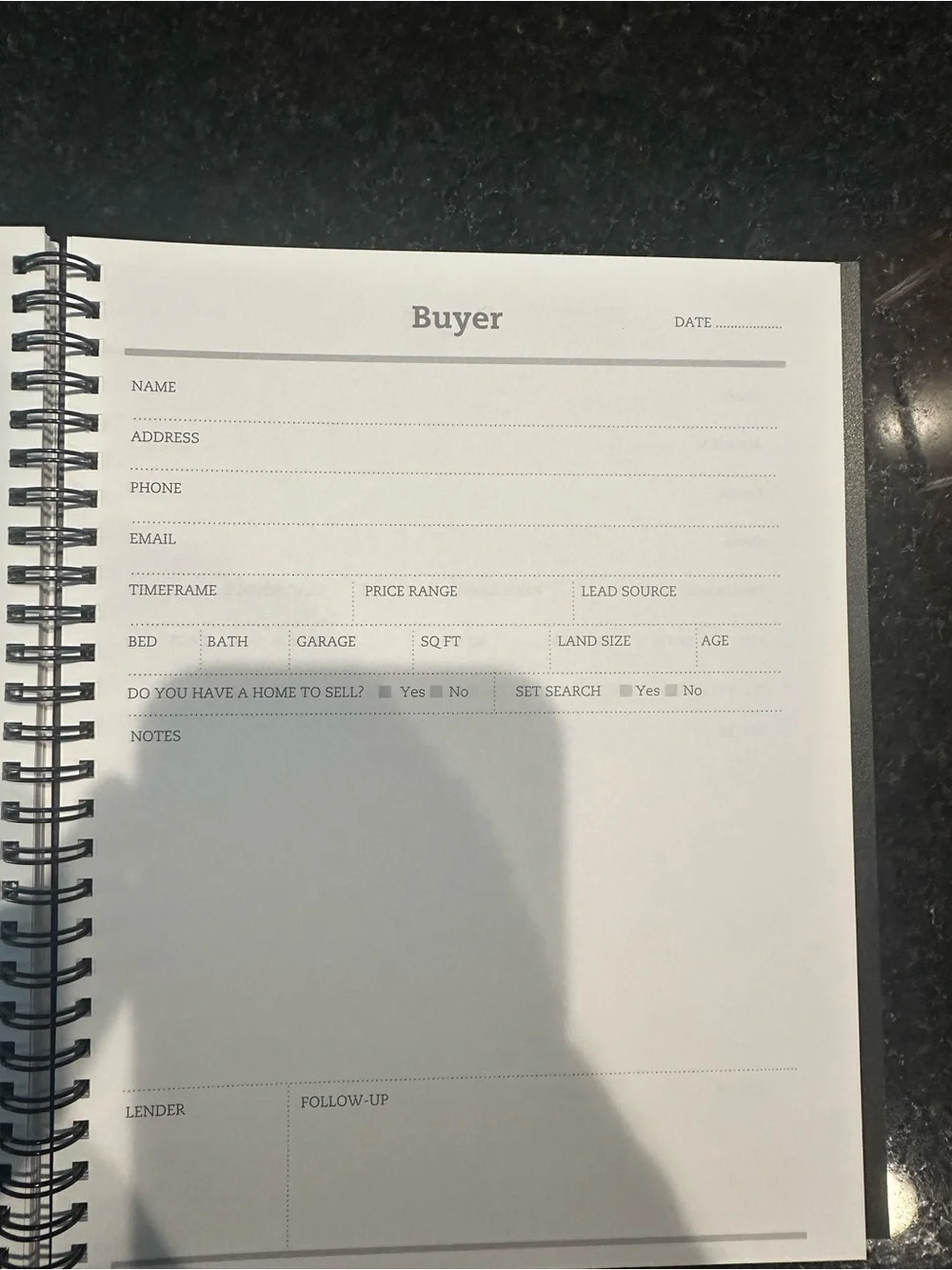 Real Estate Listing Book